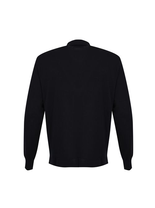 Giacca camicia in filato di cotone Blu Paolo Pecora | A026 F3006685